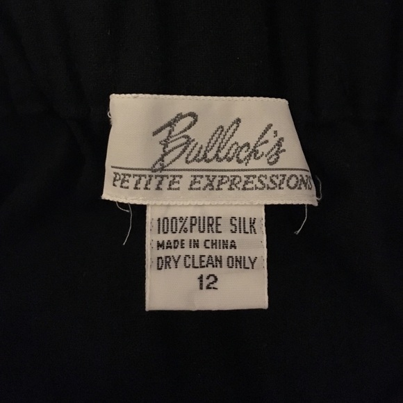 BLACK SILK SKIRT - Picture 2 of 4